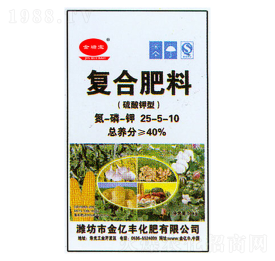 硫酸鉀型復(fù)合肥料25-5-10-金億豐