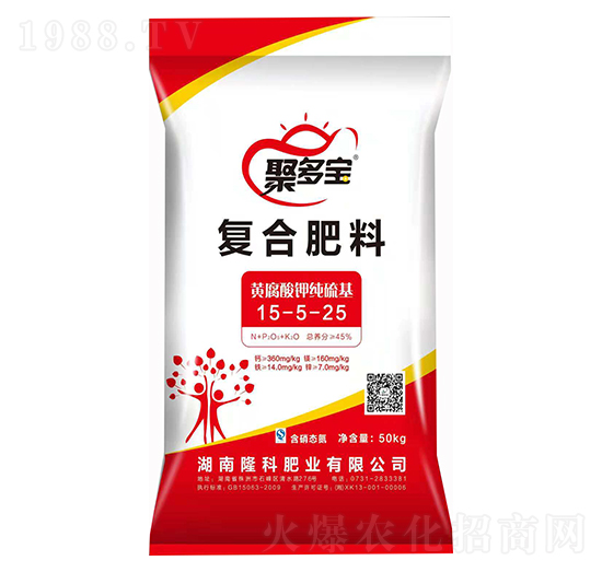 黃腐酸鉀純硫基15-5-25-聚多寶-隆科農資
